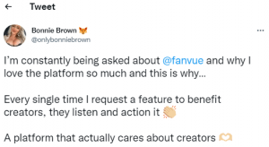 Adult creator review about the fanvue platform