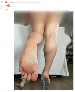 Sensuous feet pose 