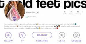 FeetFinder creator earnings based on popualrity